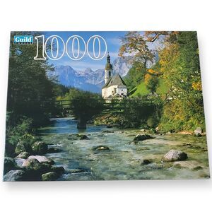 VTG 2000 Guild Big Ben 1000 Piece Puzzle Ramsau Germany Church NEW Sealed